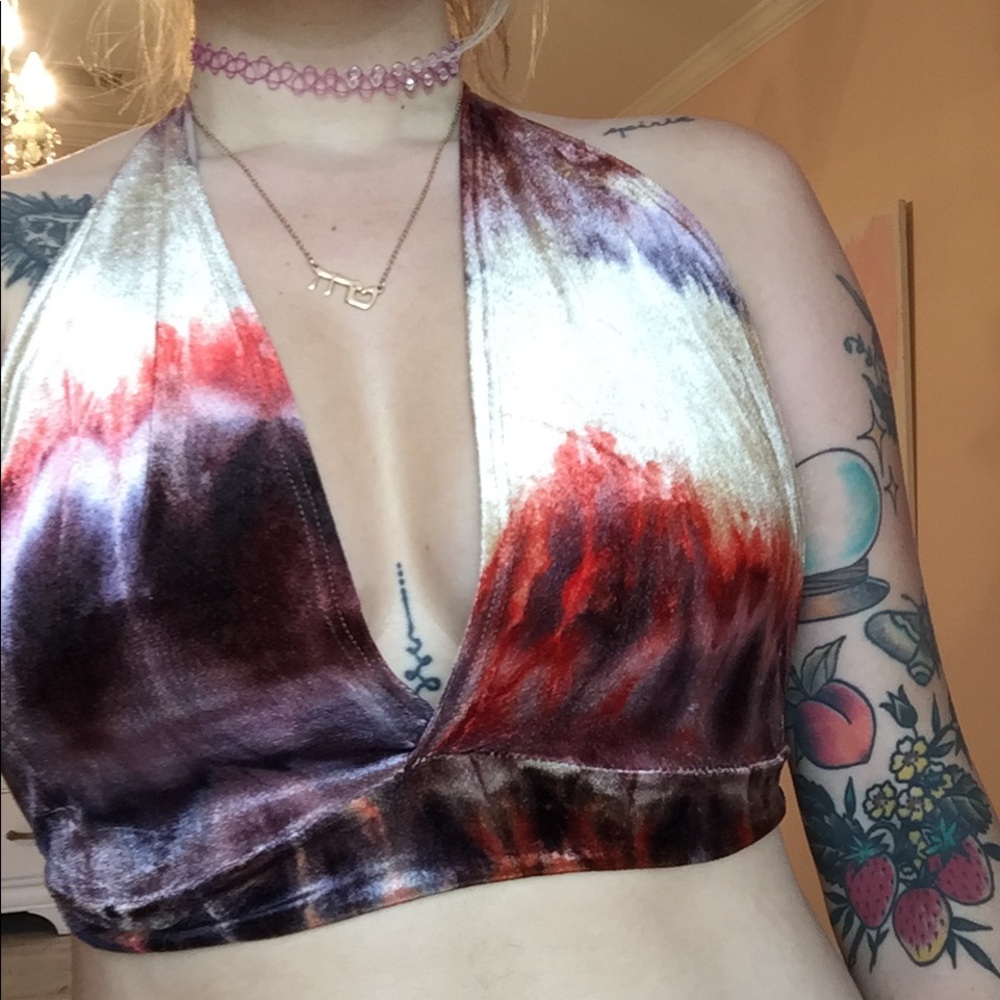 VINTAGE VELVET HALTER